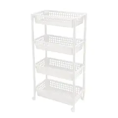 REYPLAST - Carrito Organizador Multiuso 4 Niveles Colores Surtidos