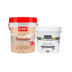undefined - Sellador Cpp Blanco 4gl + Pintura Kolor Latex Standar Blanco 4GL