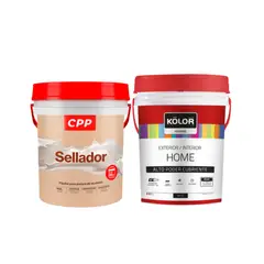 undefined - Sellador Cpp Blanco 4gl + Kolor Latex Home Blanco 4gl
