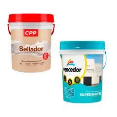 undefined - Sellador Cpp Blanco 4gl + Supermate Vencedor Exterior Blanco 4GL
