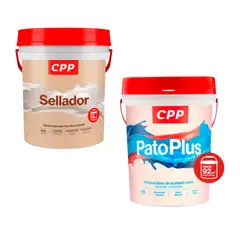 CPP - Sellador Blanco 4gl + Pintura Pato Plus Blanco 4GL