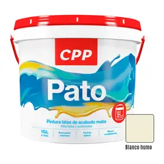 CPP - Pintura Látex Mate Pato Blanco Humo 1GL