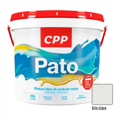 CPP - Pintura Látex Mate Pato Gris Claro 1GL