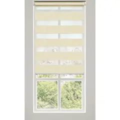PLASTILISTO - Cortina Roller Día/Noche Zebra 100x160cm Ivory