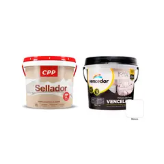 undefined - Sellador para Muros Blanco 1 GL + Pintura Vencelátex Blanco 1GL