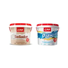 undefined - Sellador para Muros Blanco 1 GL + Pintura Látex Mate Pato Blanco 1GL