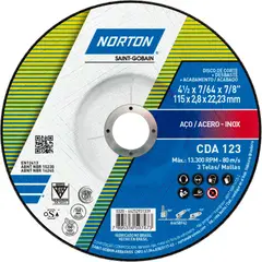 NORTON - Disco de Corte/Desbaste para acero CDA123 41/2