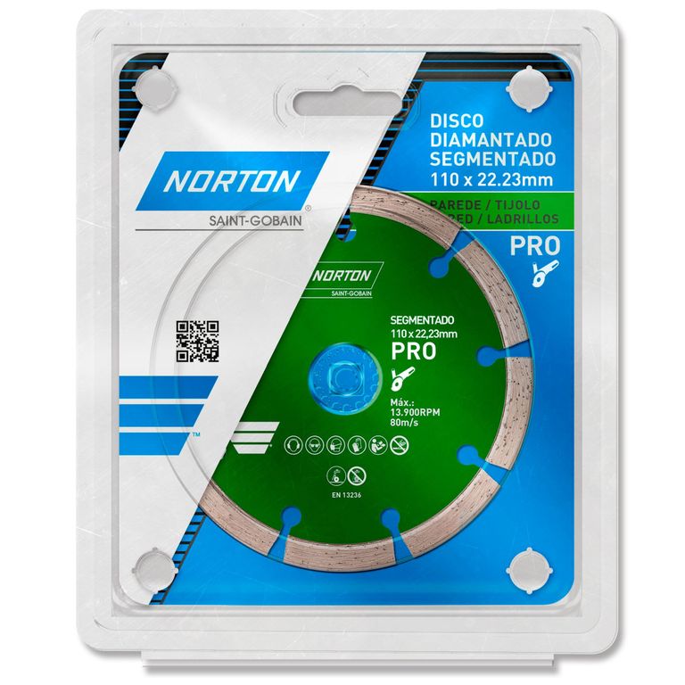 Disco de Corte Diamantado para cerámica 115 x 22.23 mm Norton