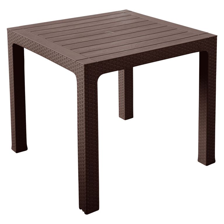 Mesa de Terraza Roble Cuadrada Marrón Moro 80CM