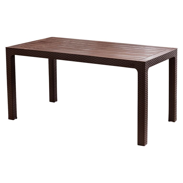 Mesa de Terraza Roble Rectangular Marrón Moro 150x 80CM