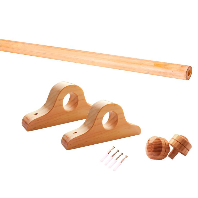Pack Cortinero Madera 2m Natural