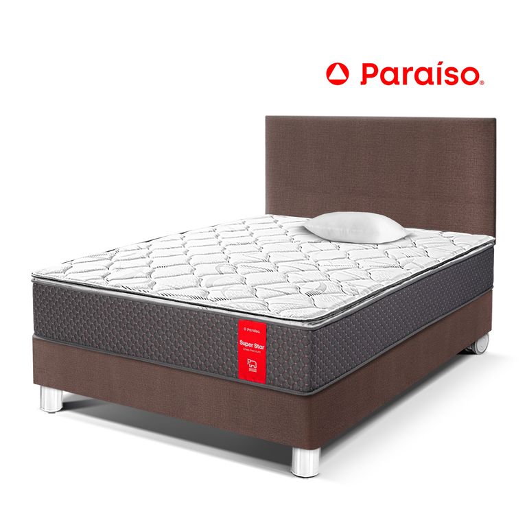 Dormitorio Super Star 1.5 Plazas + Almohada + Protector