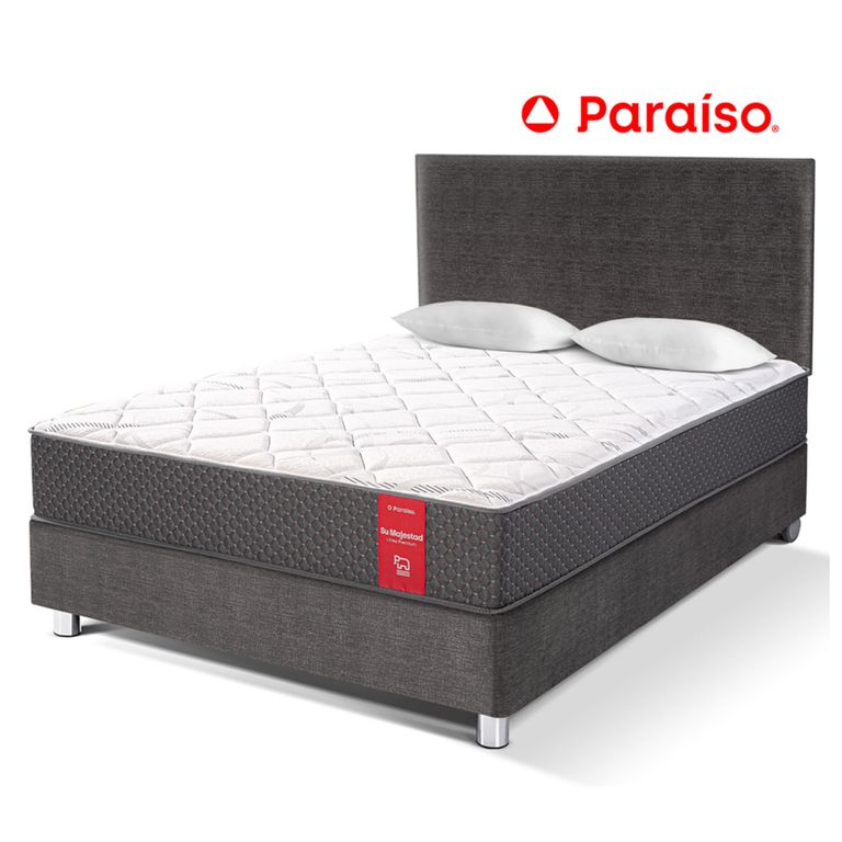 Dormitorio Su Majestad 2 Plazas + 2 Almohadas + Protector