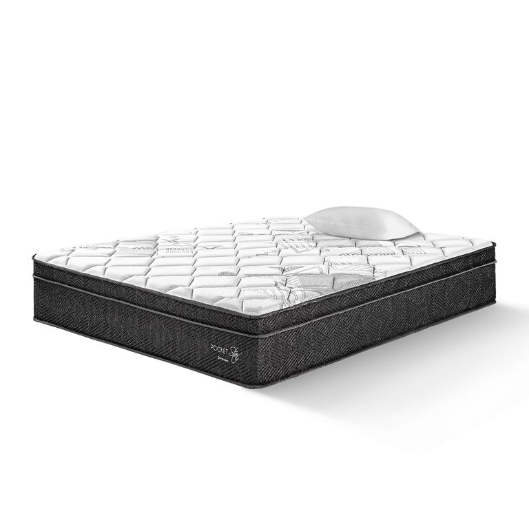 Colchón Paraíso Pocket Star 1.5 Plazas + 1 Almohada + Protector