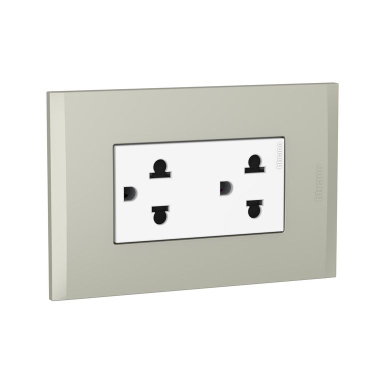 Tomacorriente Doble P/T Modus 4 Terra