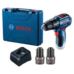 BOSCH - Taladro Percutor Inalámbrico GSB 3/8" 12V + 2 Baterías