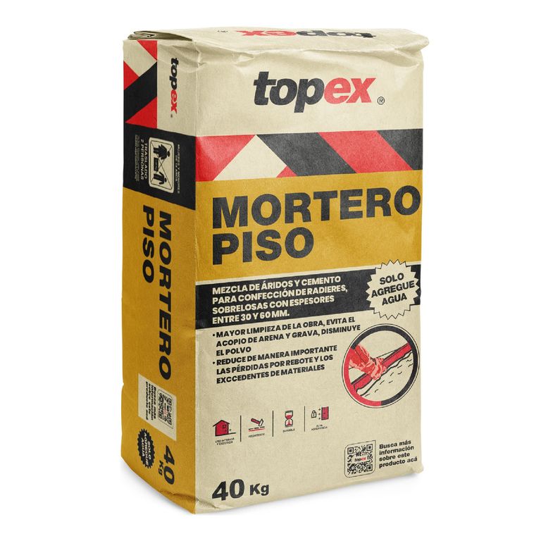 Mortero para Piso Topex 40kg