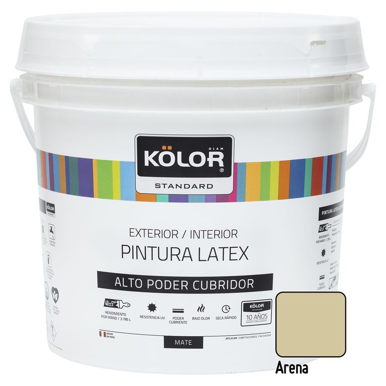 Pintura Kolor Latex Standar Arena 1GL