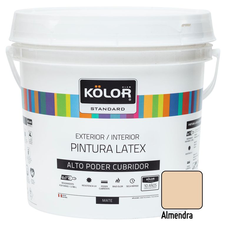 Pintura Kolor Latex Standar Almendra 1GL