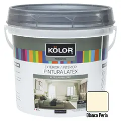 KOLOR - Pintura Satinado Blanco Perla 1GL