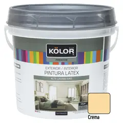 KOLOR - Pintura Premium Satinado Crema 1GL
