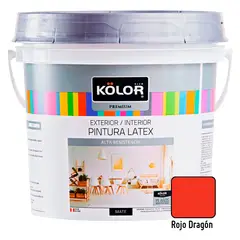 KOLOR - Pintura Premium Mate Rojo Dragón 1GL