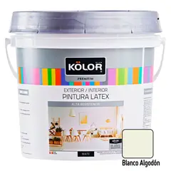 KOLOR - Pintura Premiummate Blanco Algodon 1GL