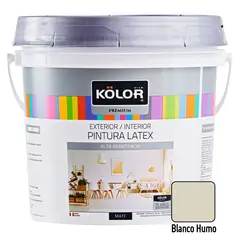 KOLOR - Pintura Premium Mate Blanco Humo 1GL