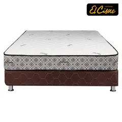 EL CISNE - Cama Americana Easy 2 Plazas + Colchón