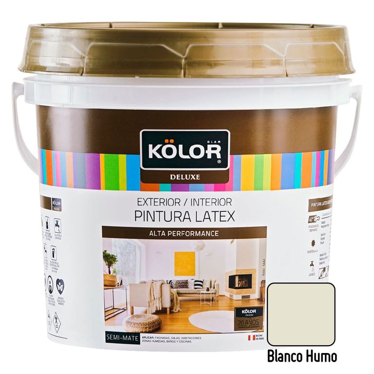 Pintura Kolor Deluxe Blanco Humo 1GL