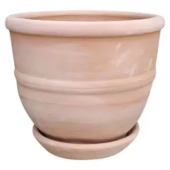 undefined - Maceta Delhi con Plato Natural 27x25x