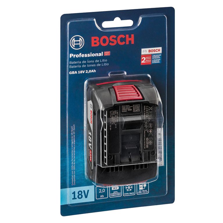 Batería Li-ion Max GBA 18V 2.0Ah Poliamida y Elastómero Bosch
