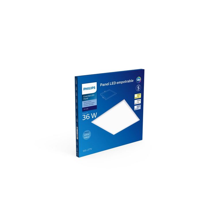 Panel LED 36W para Empotrar 60x60cm Luz Fría