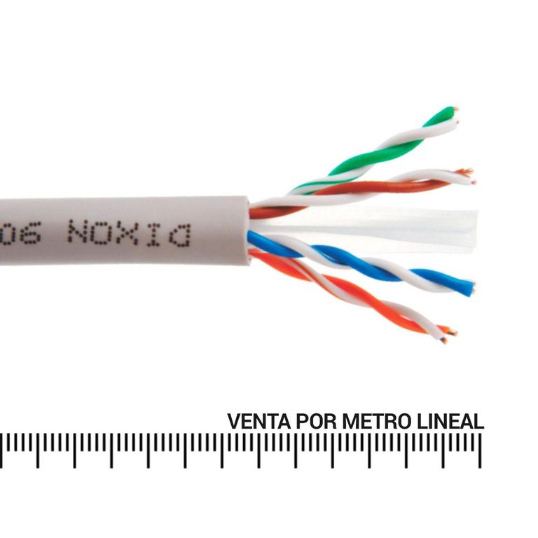 Cable UTP categoría 6 por Metro Lineal
