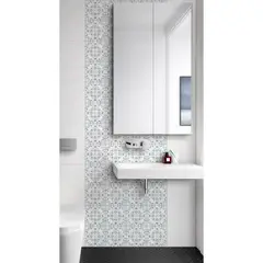KANTU - Azulejo Vittoria Gris 15x15cm pack x4 unidades para pared