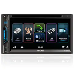 AIWA - Autoradio AW-7080L con Pantalla Táctil LCD 6.9" Negro
