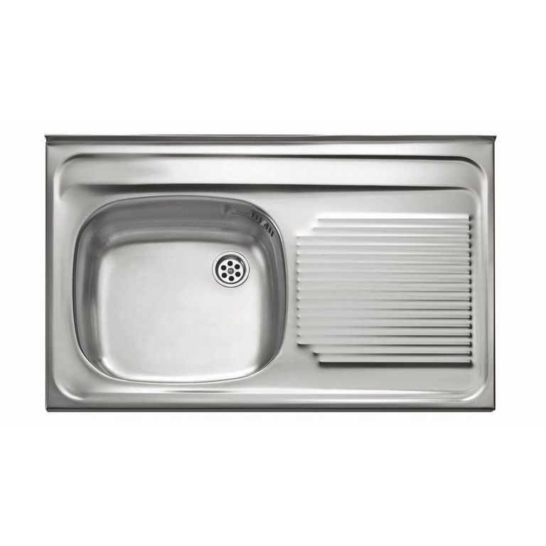 Lavadero de Cocina Acero Inoxidable Teka 1 Poza con Escurridero 50x80cm