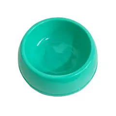 ACCECAN - Plato Redondo para Perros Plástico Turquesa 18x6x18cm