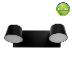 LIGHTECH - Barra Pascal Led Negro 2 Luces 7W Ip20