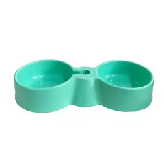 ACCECAN - Plato Autorellenable Grande para Perros Turquesa 16x7x38cm