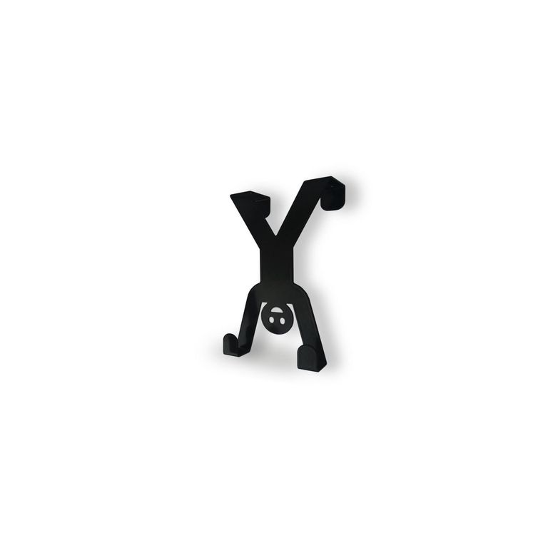 Colgador de Puerta 2 Ganchos Negro