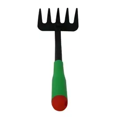 MAJOR - Rastrillo Pequeño Acero Con Mango de Plástico 10x29cm