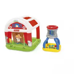 BESTWAY - Juego Inflable Granero y Tanque 1.19x1.19x1.25m Fisher Price