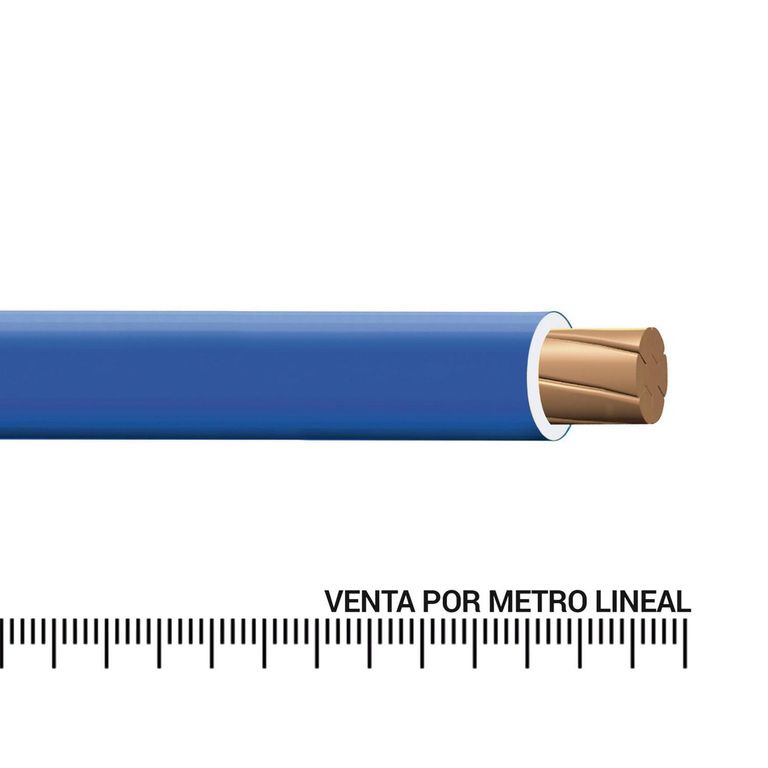 Cable TW-80 Plus 14 AWG Indeco 450/750V Azul por Metro Lineal