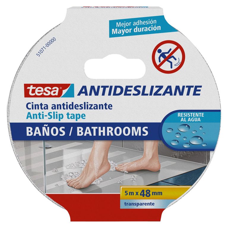 Cinta Antideslizante Baños TESA 48 mm. x 5 m.