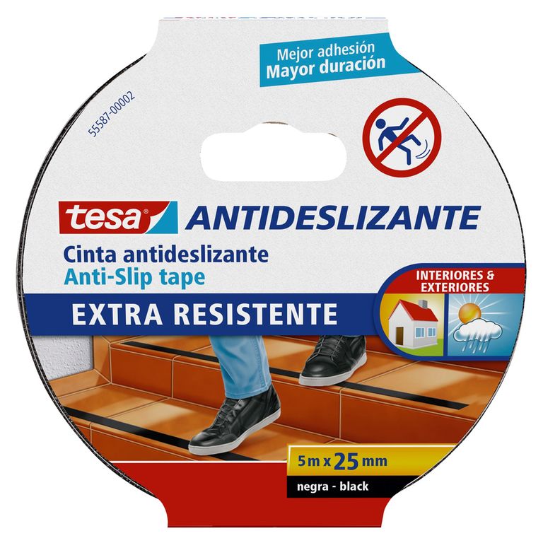 Cinta Antideslizante Extra Resistente TESA 25 mm. x 5 m.
