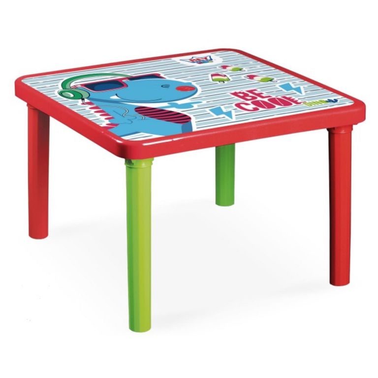 Mesa de Plástico de Niños Roja 73.5X73.5 CM