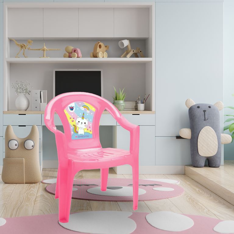 Silla Plástica Reyplast Rosada