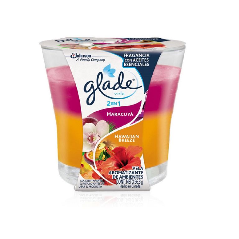 Ambientador Glade En Frasco (Plástico/Vidrio) Maracuya Hawaian Breeze 96Gr