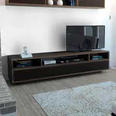 TUHOME - Mesa de TV 90" Bellagio Siena / Negro